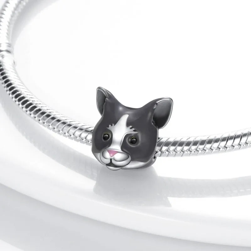 Cat Collection 925 Sterling Silver Charms Bead | Persian Bell & Multifarious Cat Dangle Fit Pandora Bracelet Necklace DIY Jewelry