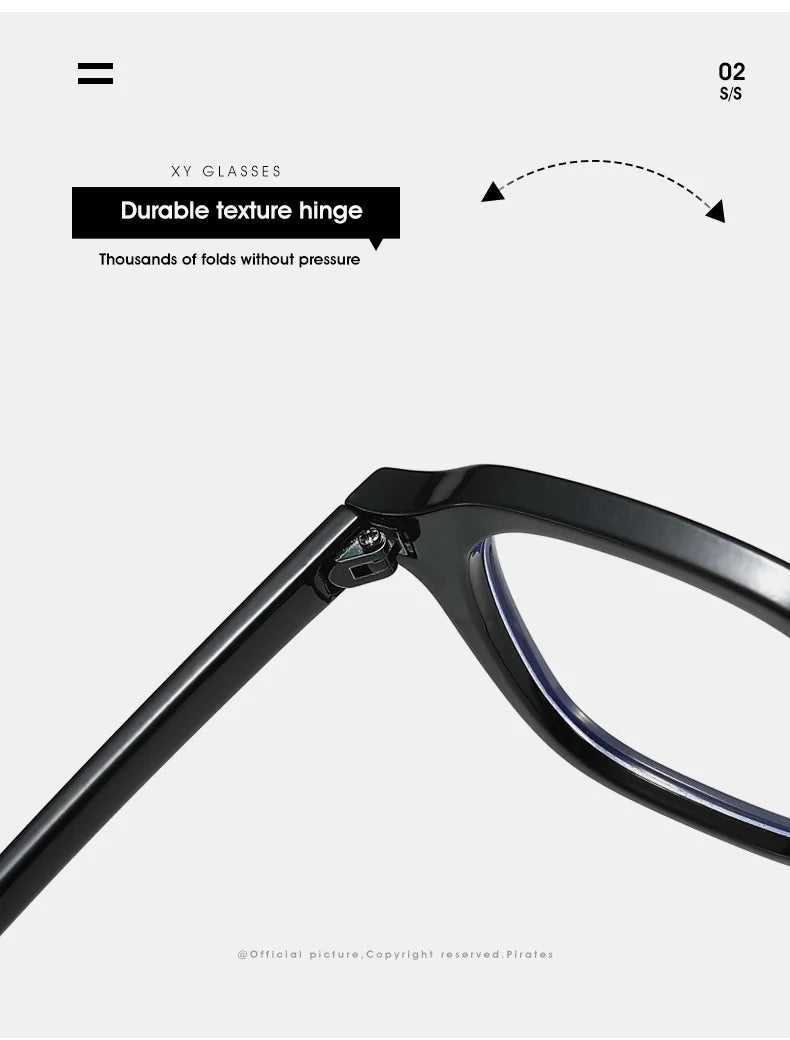 New Square Blue Light Blocking Glasses – Unisex Transparent Frame Eyewear with Rivets | Anti Blue Light Computer Glasses for Men & Women