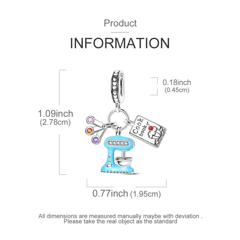 925 Sterling Silver Colorful CZ Zircon Dangle Charm | 2025 New Fashion Bead | Fits Pandora Bracelet | DIY Jewelry Gift