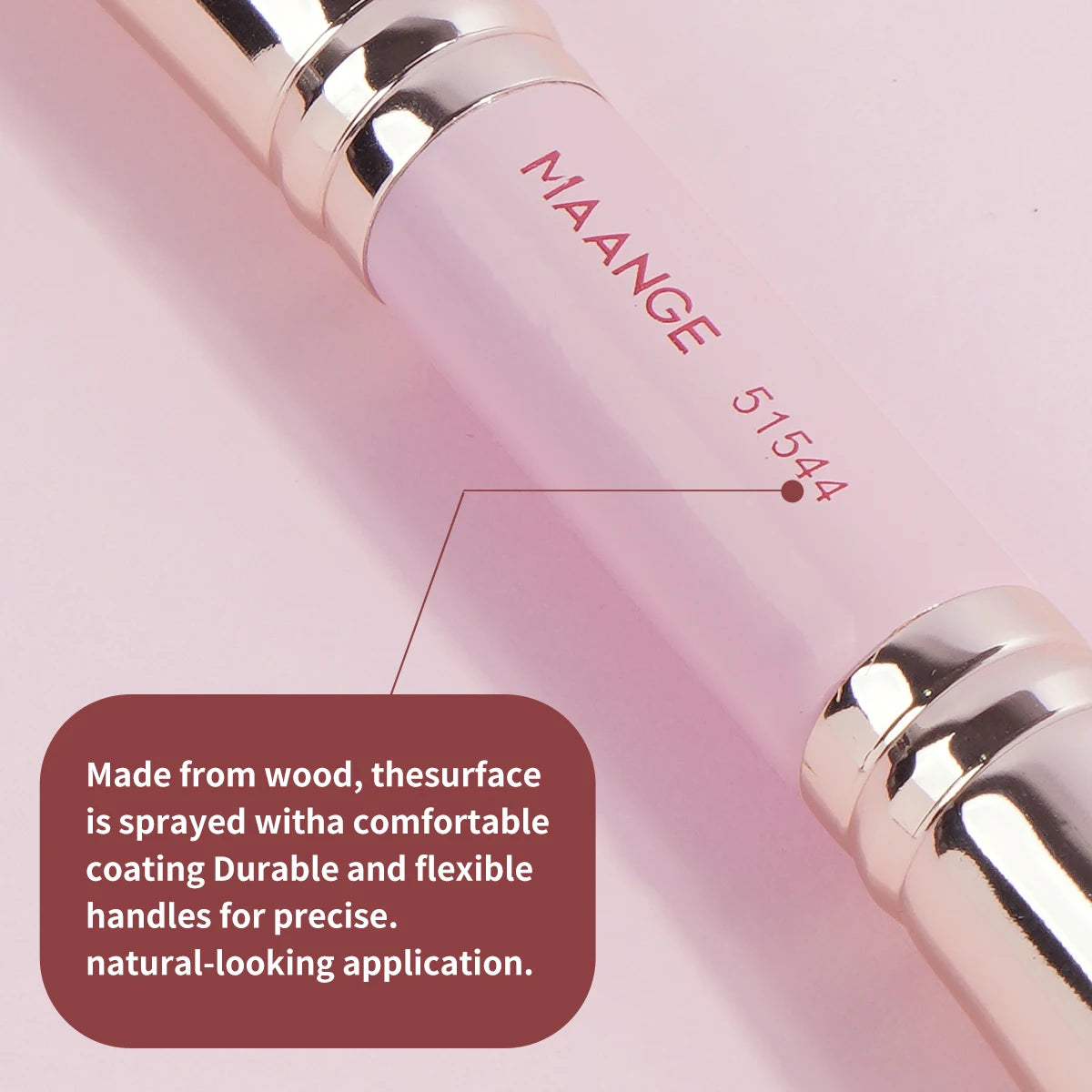 MAANGE 4pcs Basic Makeup Brushes Set with Box – Dual-Ended Foundation, Powder, Blush & Eyeshadow Brushes for Beginners & Travel