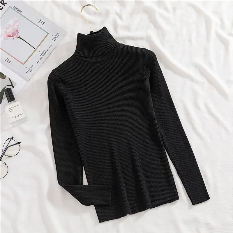 Heliar Women’s Fall Turtleneck Sweater – Soft Knitted Cashmere Pullover, Basic Warm Jumper for Autumn Winter 2024