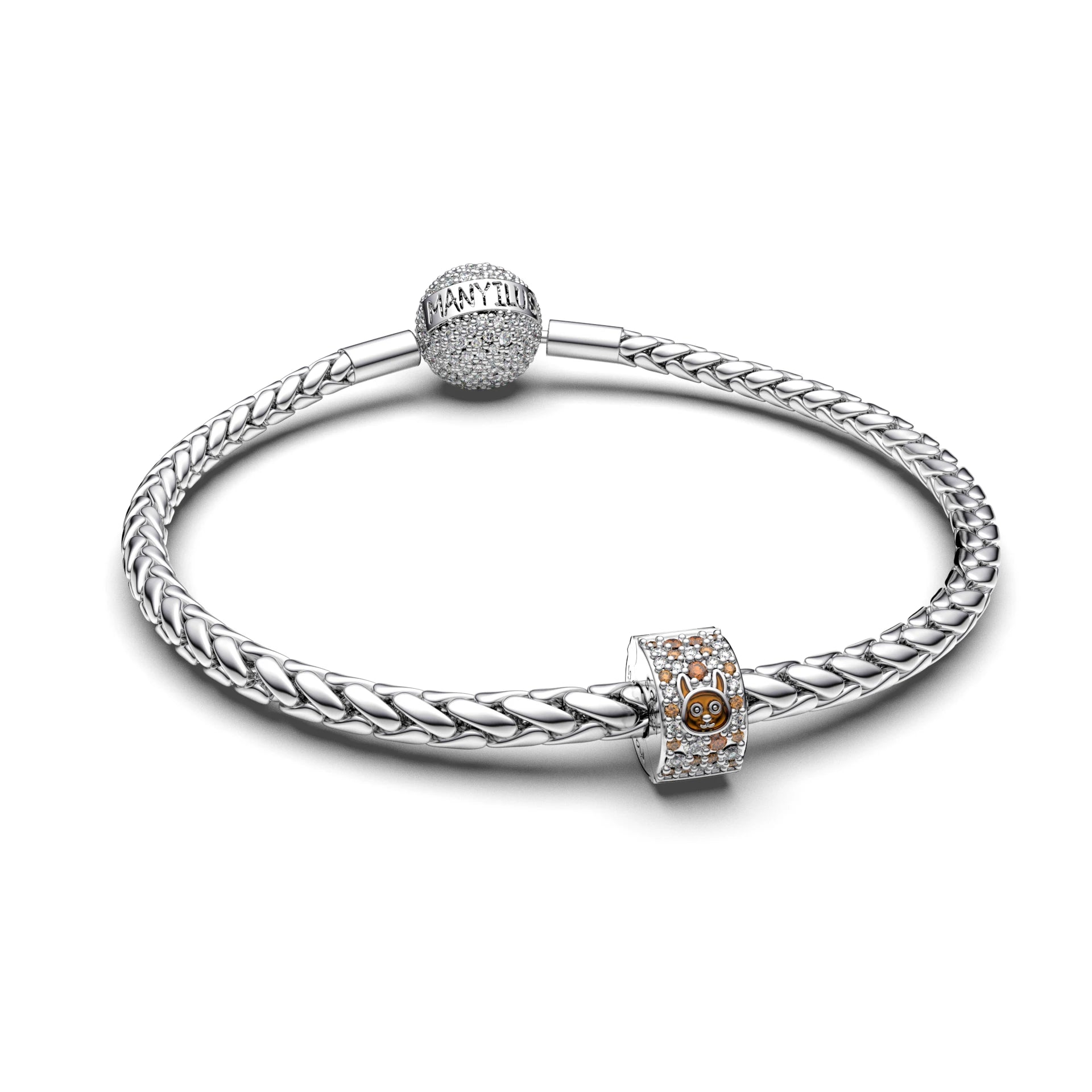 Manyilus Dog Charm 🐶 S925 Sterling Silver Beads for Bracelets 2025