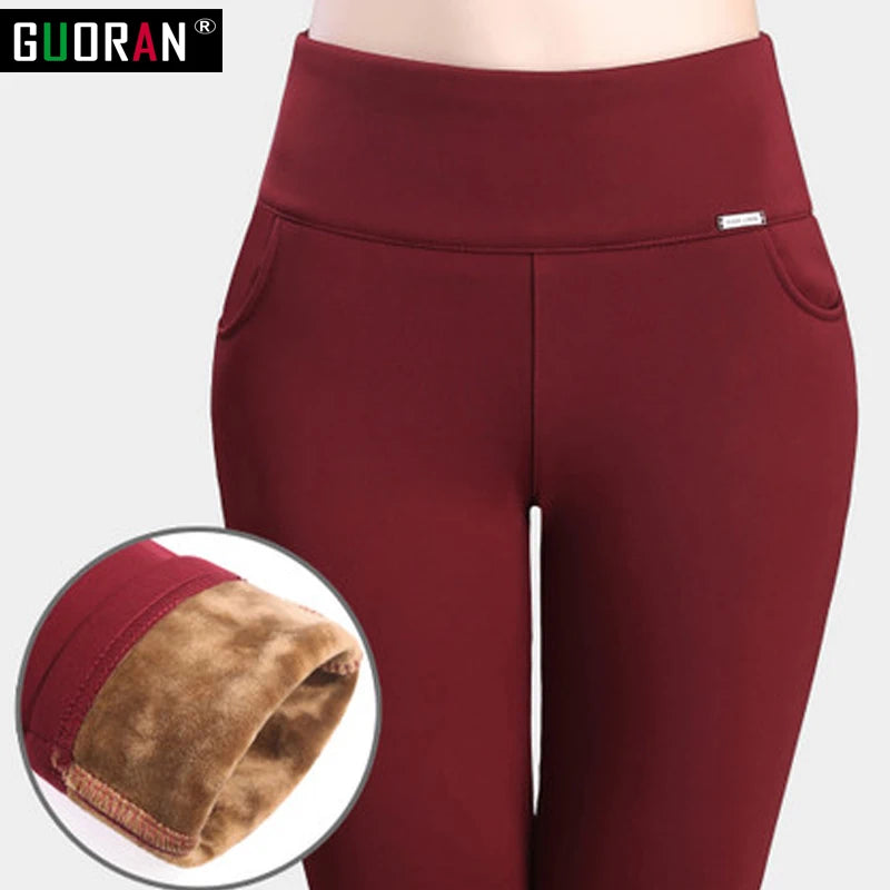2022 Winter Women Pencil Pants – Candy Color High Elastic Skinny Leggings | Female Trousers S-6XL