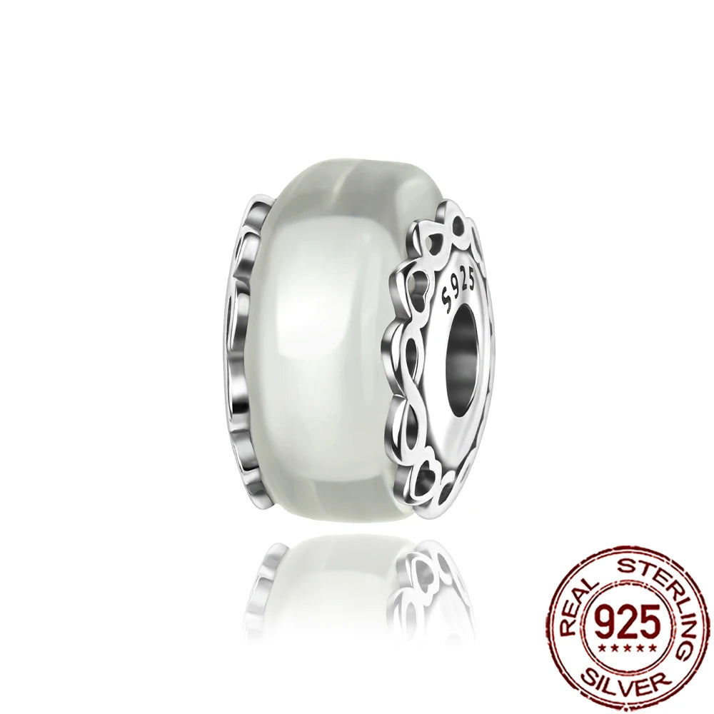 2025 New 925 Sterling Silver Colorful Murano Glass Beads | Fit Original Pandora Bracelet & Necklace DIY Jewelry