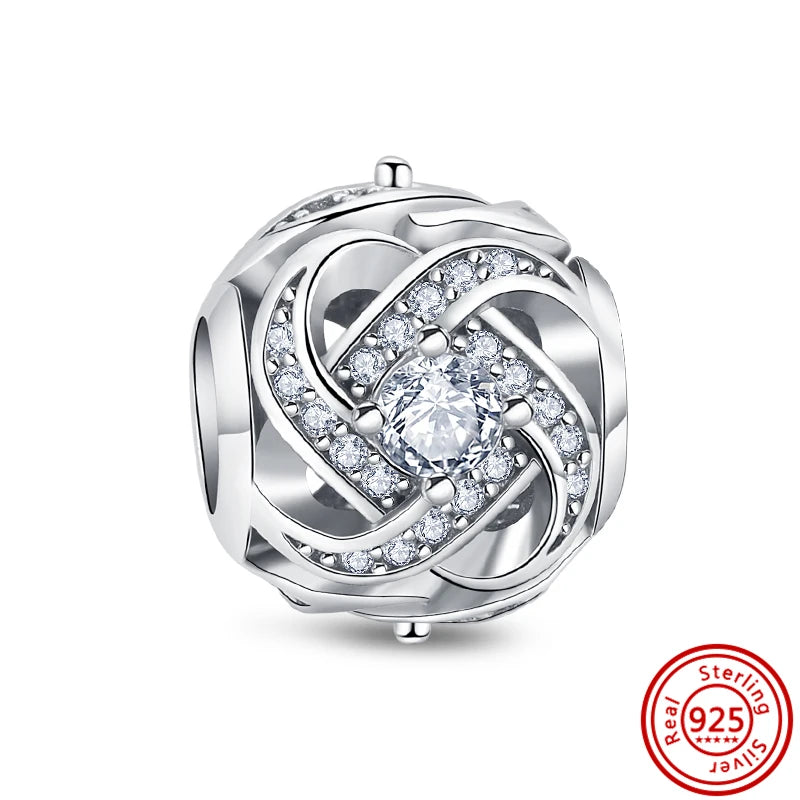 Authentic 925 Sterling Silver Snowflake, Starfish, Shell & Heart Charms | Fit Original Bracelets DIY Women Jewelry