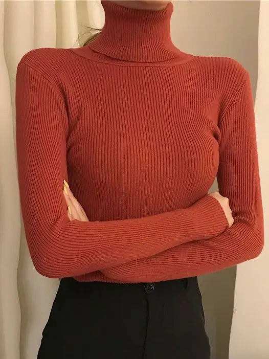 Heliar Women’s Fall Turtleneck Sweater – Soft Knitted Cashmere Pullover, Basic Warm Jumper for Autumn Winter 2024