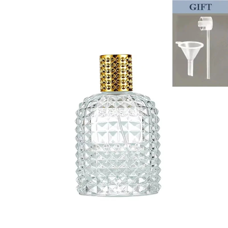 Travel Perfume Atomizer 30/50/100ML | Pineapple Shape Refillable Spray Bottle | Portable Transparent Fragrance Dispenser