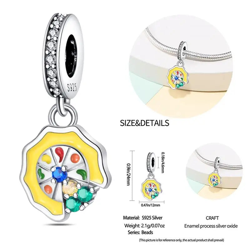 925 Sterling Silver Flying Bird & Butterfly Safety Chain Charm Beads for Original 3mm Bracelet – DIY Jewelry Gift