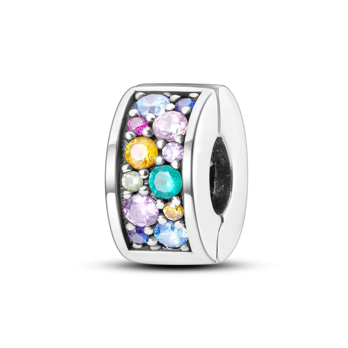 Original 925 Sterling Silver Stopper Bead Clip Charm | Fits Bangle Bracelet DIY Jewelry