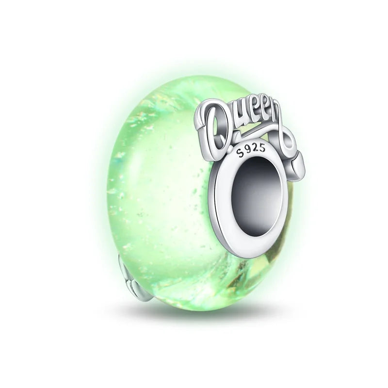 925 Sterling Silver Round Colored Zircon Spacer Beads – Fits Pandora Original Bracelets DIY Exquisite Party Jewelry