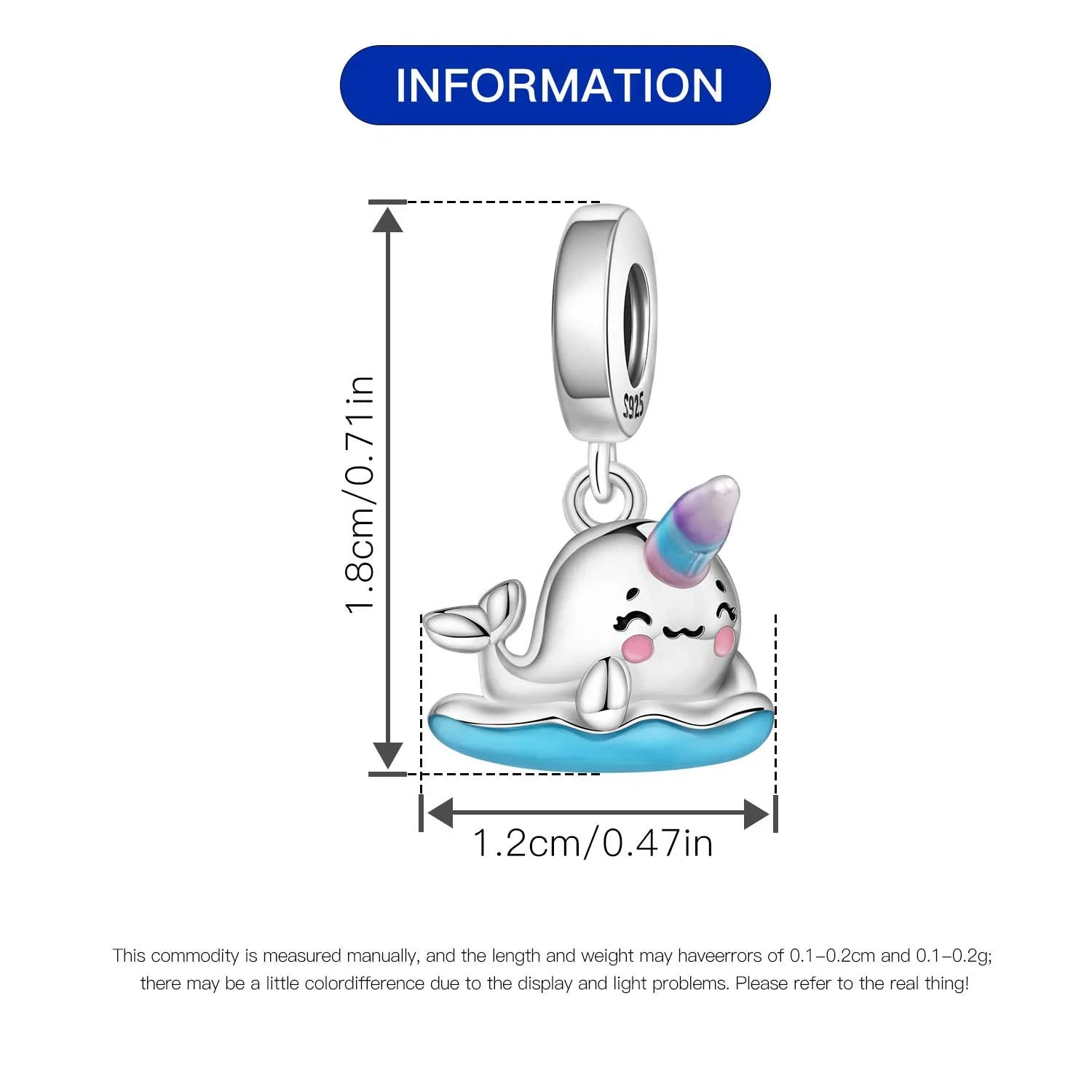 Orstarry 925 Sterling Silver Mermaid Cartoon Charm | Original Pendant Beads Fit Pandora Bracelet DIY Fine Jewelry Gift