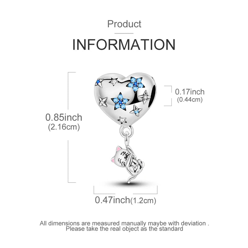 925 Sterling Silver Luminous Golden Firefly Charms | Sparkling Bee & Cat Dangle Beads Fit Original Bracelet DIY Jewelry Gift