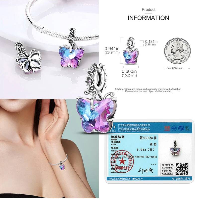 2025 Hot Elk, Dinosaur & Firefly Luminous Dangle Charm Beads | 925 Sterling Silver DIY Bracelet