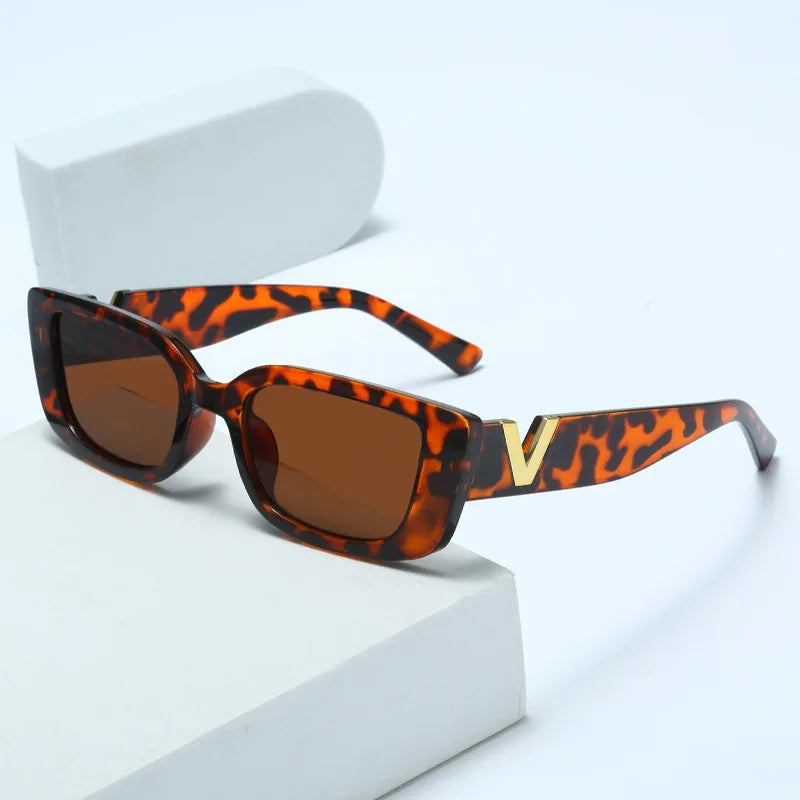 New Small Frame V-Shaped Fashion Sunglasses for Women – Designer Square UV400 Sun Glasses | Outdoor Leisure Eyewear