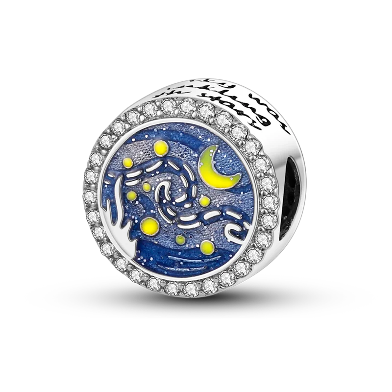 Blue Series 925 Sterling Silver Charms | Butterfly, Earth & Ocean Beads Pendants Fit Original Bracelet DIY Jewelry