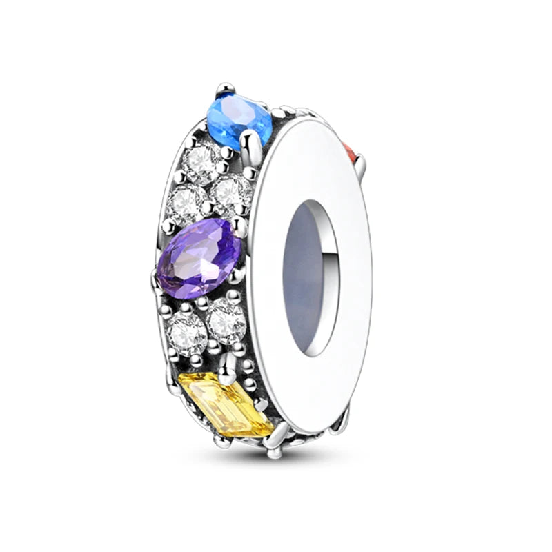 100% 925 Sterling Silver Rainbow Zircon Butterfly & Dragon Charms – DIY Bracelet Beads