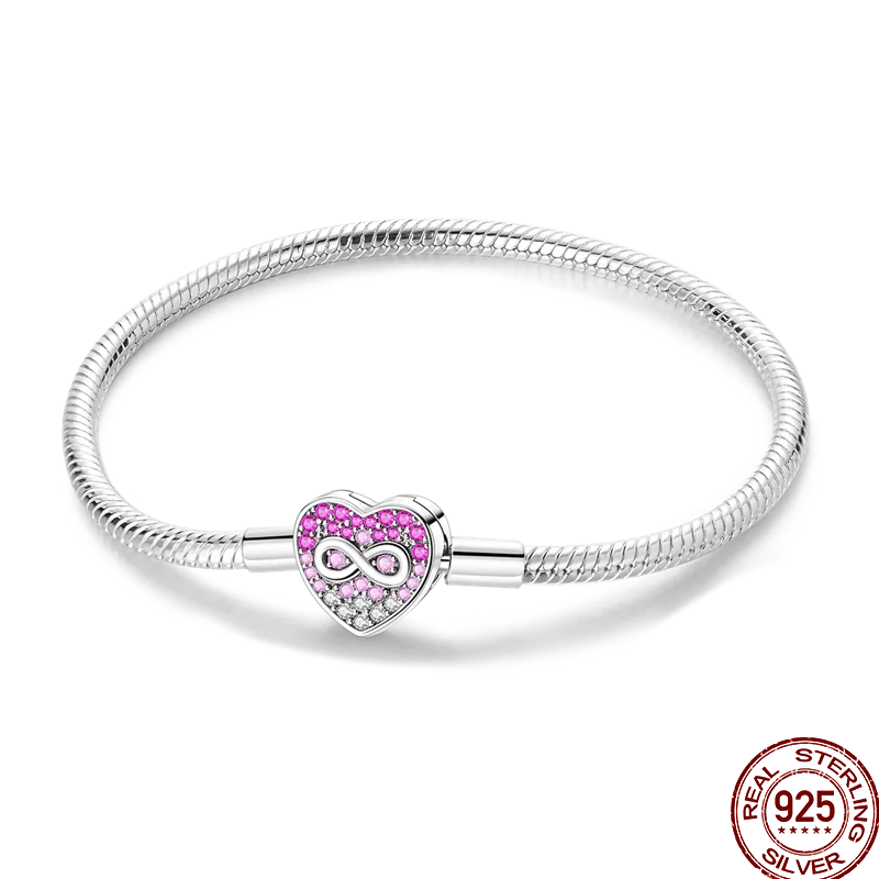 925 Sterling Silver Rainbow Leather Braided Bracelet | Eternal Love Stars & Moon Charm – DIY Women’s Beaded Jewelry Gift