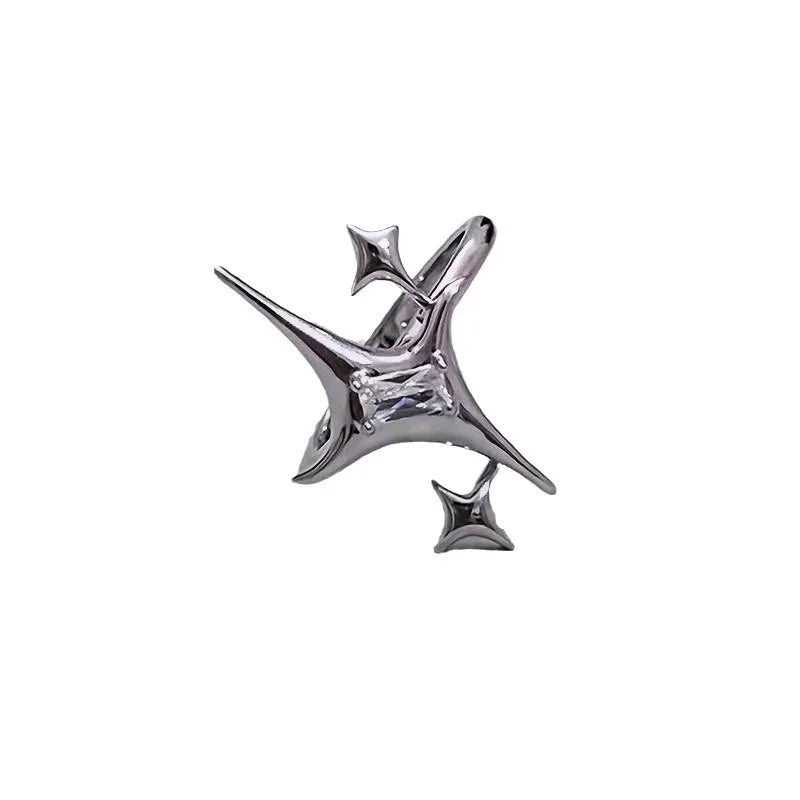 Original 925 Sterling Silver Double Lines Ring – Vintage Women’s Wedding Engagement Fine Jewelry