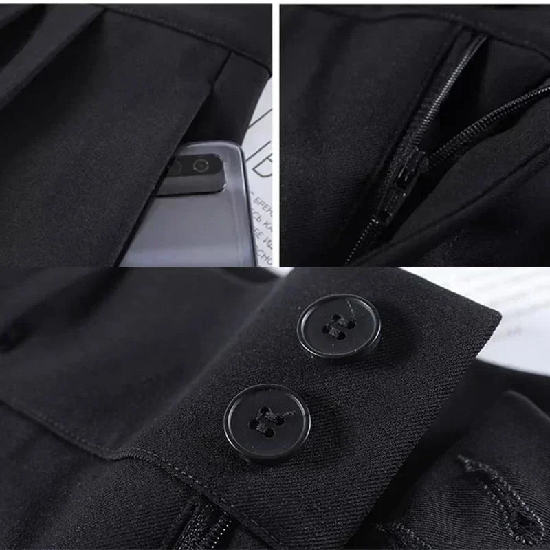 Lady Baggy High Waist Suit Pants | Women’s Classic Straight Leg Trousers | Casual Daily Slacks