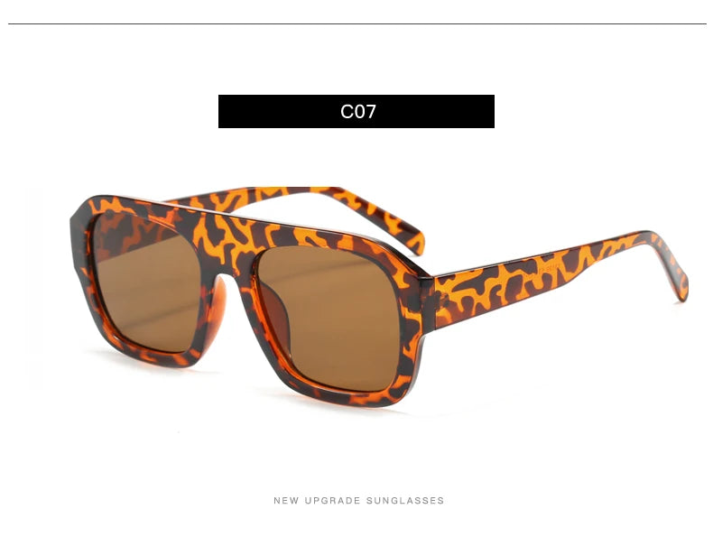 Classic Rectangular Large Frame Sunglasses – Women Fashion New Retro Sun Glasses | INS Eyeglasses Men Unisex