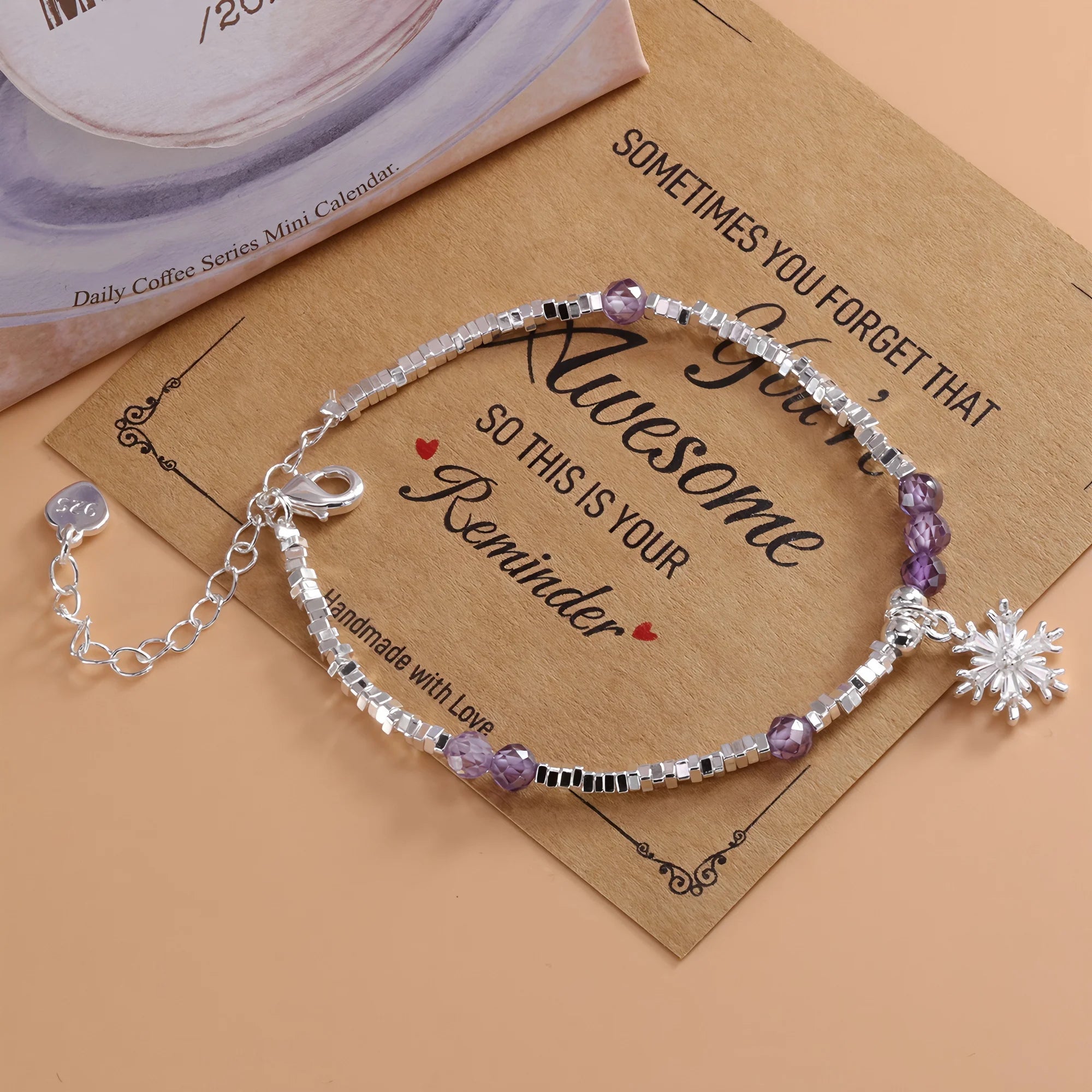 925 Sterling Silver Crushed Silver Bracelet – Irregular Jewelry for Women & Girls