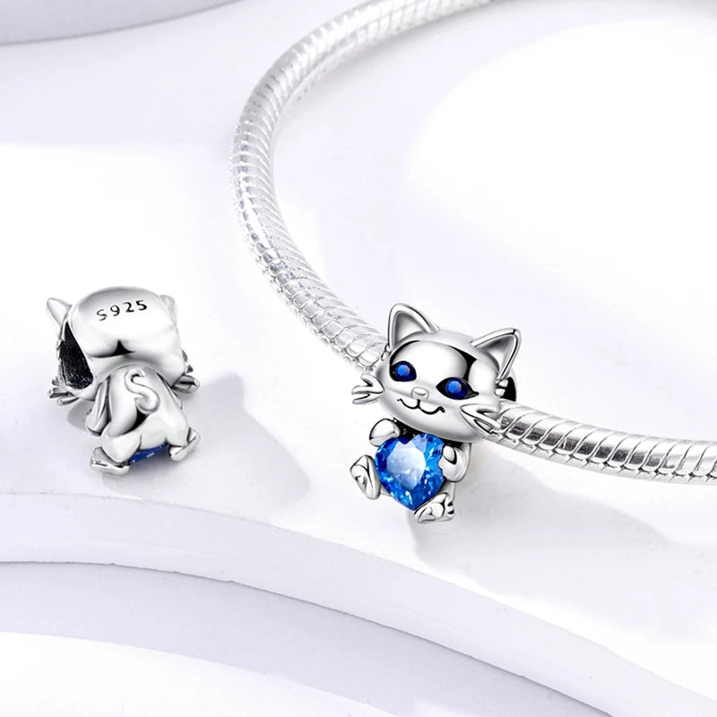 2025 Hot Sale 925 Sterling Silver Pink Butterfly Luminous Firefly Charm | Dangle Bead Fit Bracelet Necklace DIY Jewelry