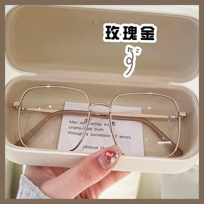 Square Metal Frame Anti Blue Light Computer Glasses – Unisex Optical Spectacles for Women & Men | Transparent Lenses Очки Прозрачные