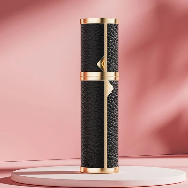 5ML Leather Bottom-Fill Refillable Perfume Atomizer – Travel Cologne Spray Bottle | Fine Mist Spray