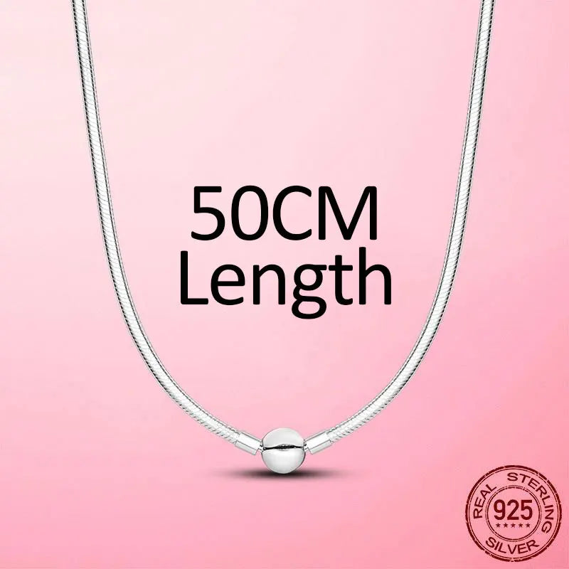 925 Sterling Silver Infinity Snake Chain Necklace – Luxury Women’s Choker & Elegant Jewelry Gift