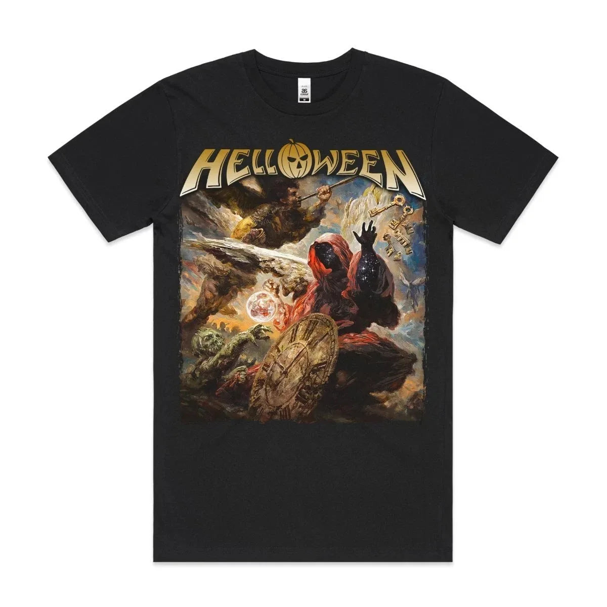 Heavy Metal Helloween T-Shirt | Women’s Black Cotton Band Tee Summer Casual
