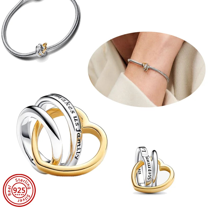 New 925 Sterling Silver Black & White Zircon Bee Butterfly Charms | Fit Original Bracelet Pendant DIY Women Jewelry Gift