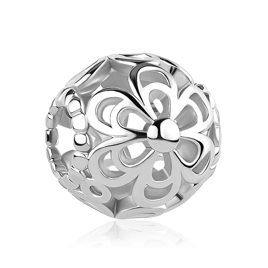 Hot New S925 Sterling Silver Butterfly Clover Shoes Charm Bead | Original Bracelet DIY Dangle Jewelry Gift for Women