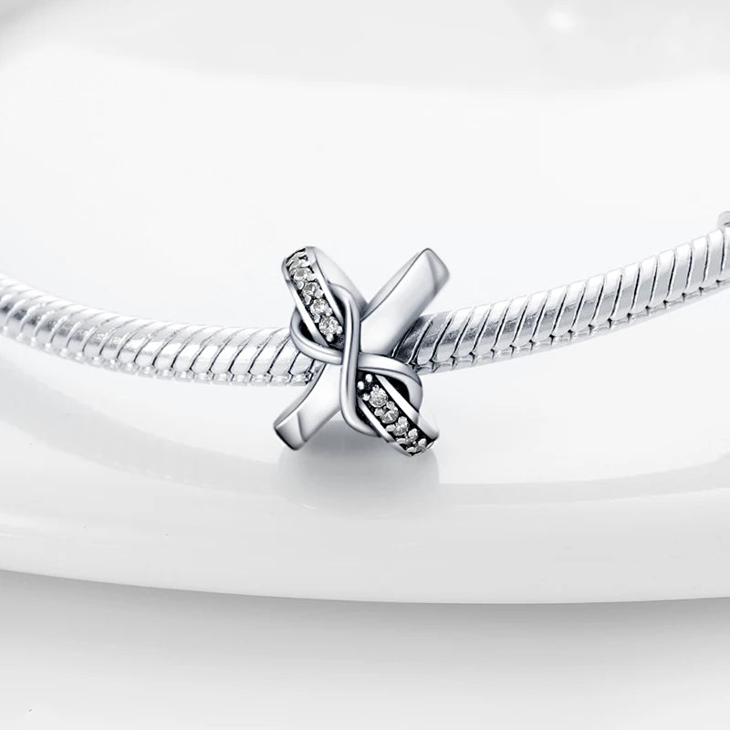 925 Sterling Silver Silicone Spacer Beads & Safety Chain | Clasp Charms Fit Original Pandora 3mm Bracelet – Women’s Jewelry