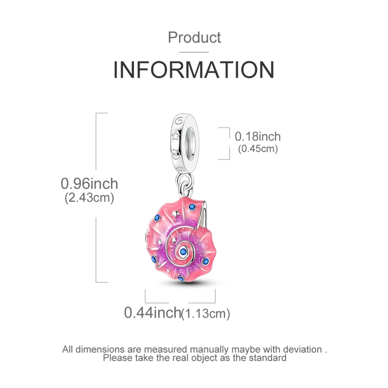 925 Sterling Silver Summer Ocean Collection Charms | Dangle Beads for Women Lover DIY Fine Jewelry Gift