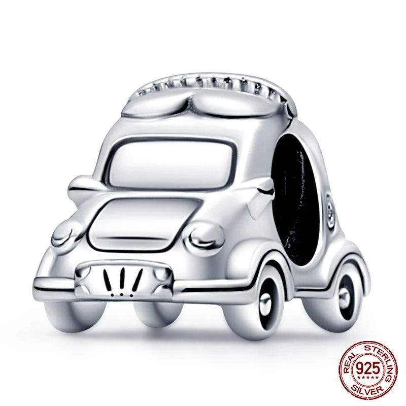 Blue Ocean Series 925 Sterling Silver Turtle Crab Mermaid Charms for 3mm Bracelet