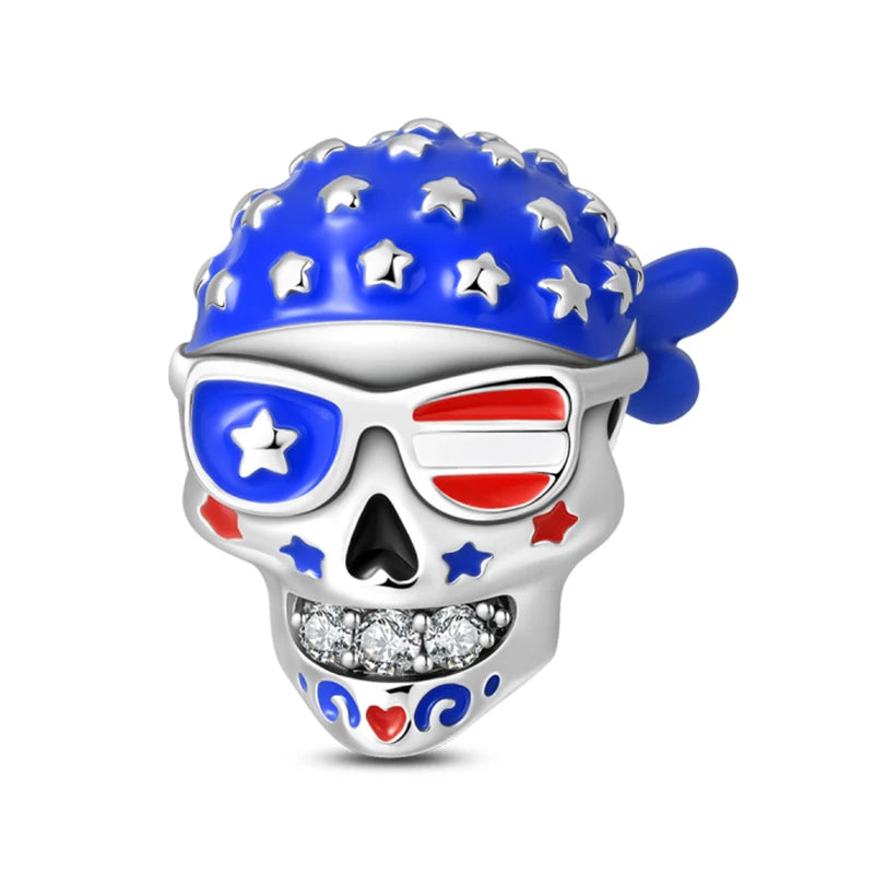 Original 925 Sterling Silver Luminous Lantern & Magic Cat Charm Bead | Glowing Angel Jungle Pendant for Bracelet Jewelry