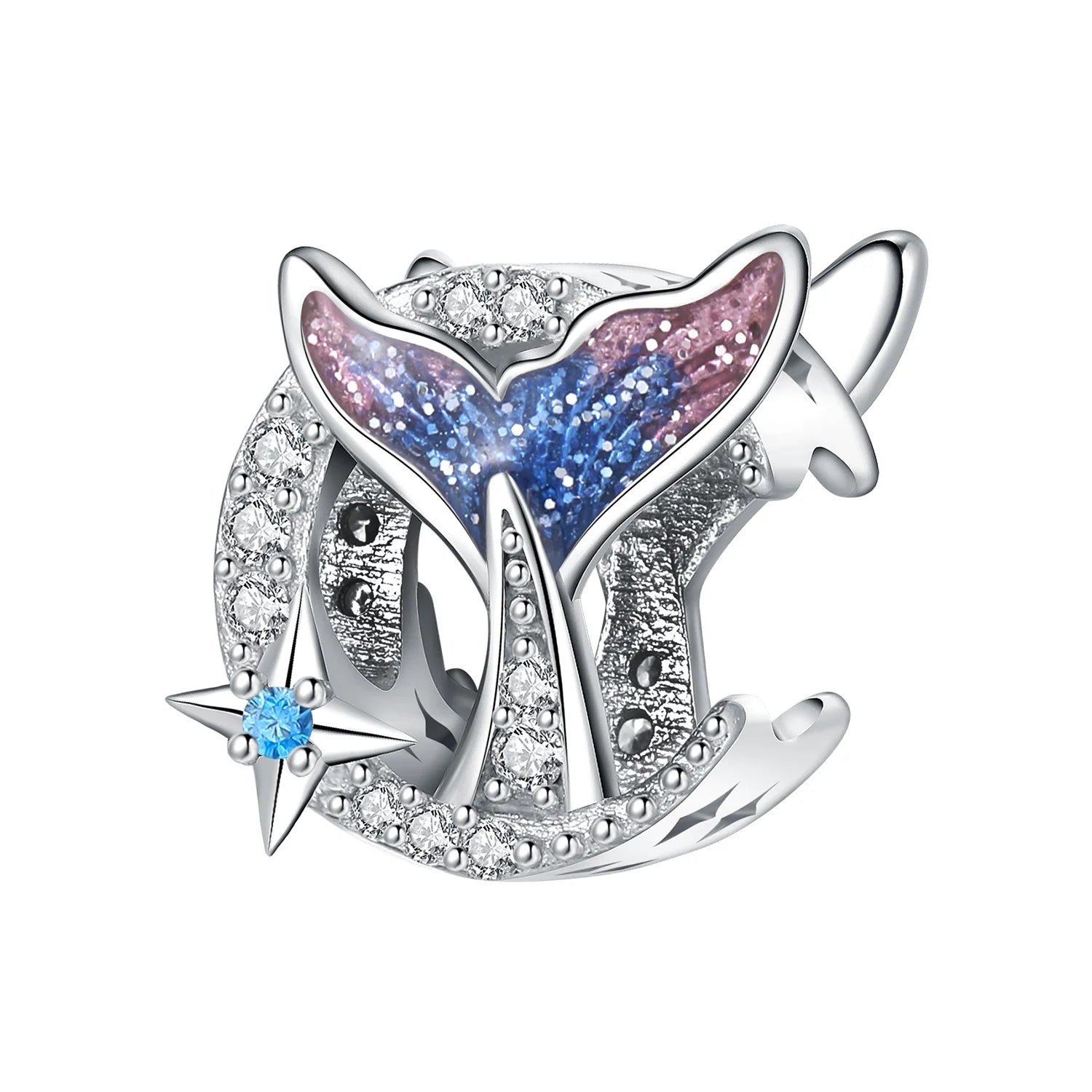 Orstarry 925 Sterling Silver Mermaid Cartoon Charm | Original Pendant Beads Fit Pandora Bracelet DIY Fine Jewelry Gift