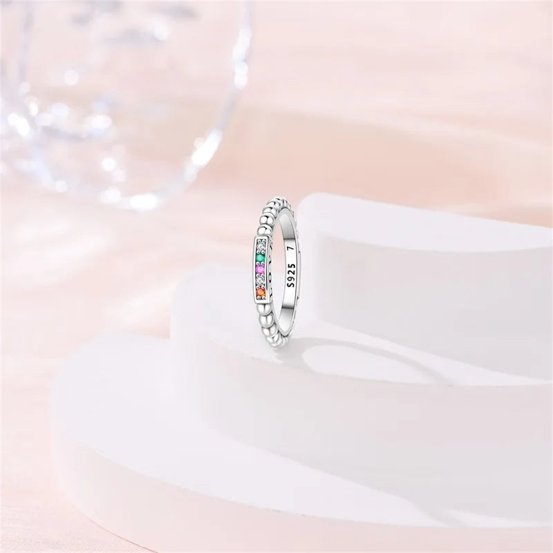 925 Sterling Silver Rings Collection | Bow, Heart, Sun, Moon & Star Zircon Rings for Women Jewelry Gift