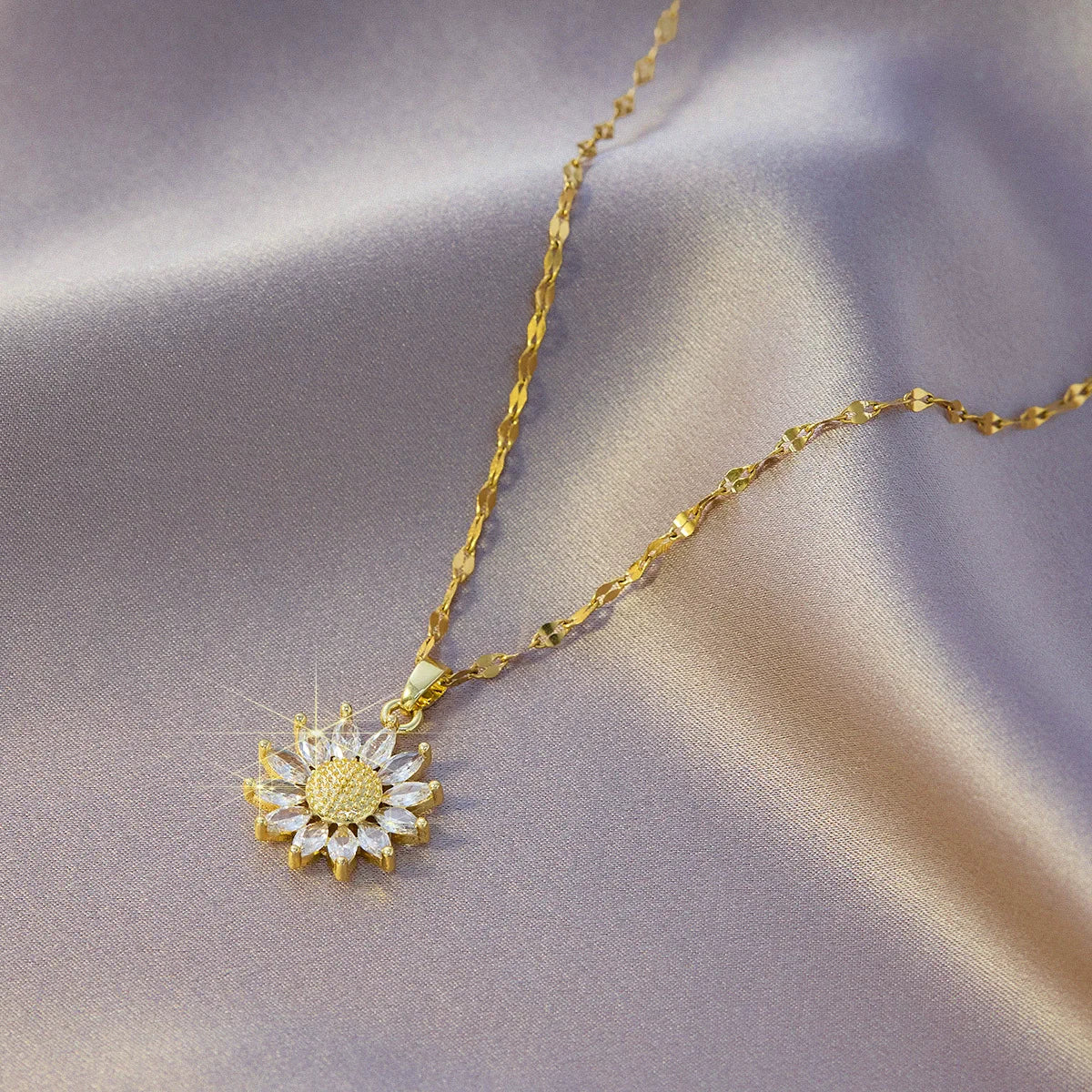 Sun Necklace for Women – Gold Plated Opal Sun Pendant Rapunzel Choker Wedding Party Jewelry Gift