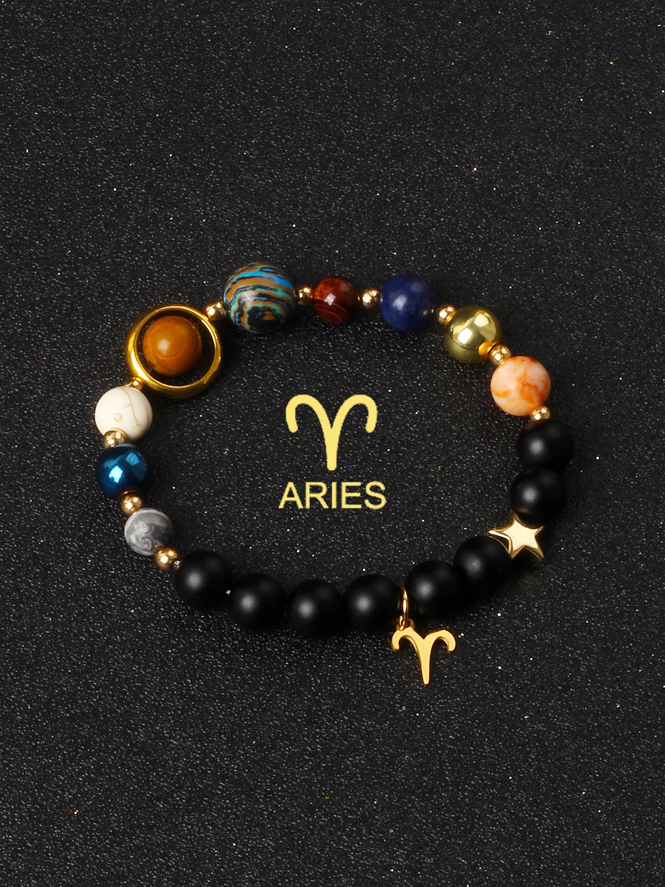 Eight Planets & 12 Constellation Natural Stone Bracelets | Universe Galaxy Solar System Jewelry for Women