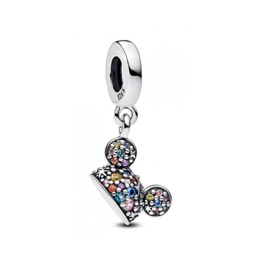 Fashionable 925 Silver Mouse & Eiffel Tower Charm – DIY Pendant for Original European Bracelets