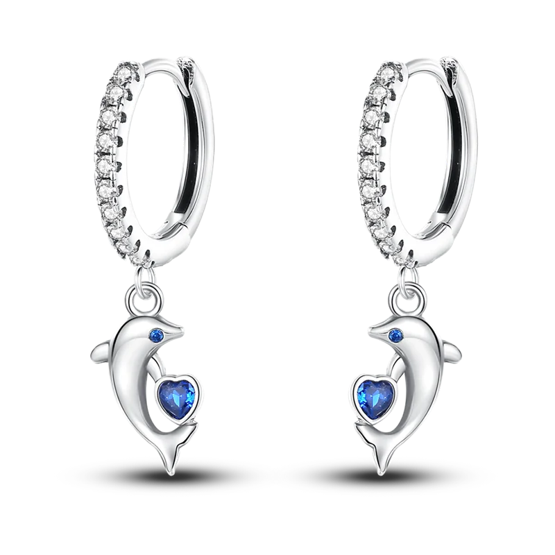 925 Sterling Silver Glowing Starfish & Shell Earrings | Fashion Jewelry for Women