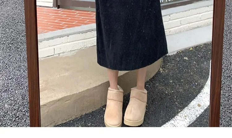 Autumn Winter Knitted Zipper Collar Dress for Women – Long Sleeve Loose Fit Pure Color H-Shape Casual Warm Dress