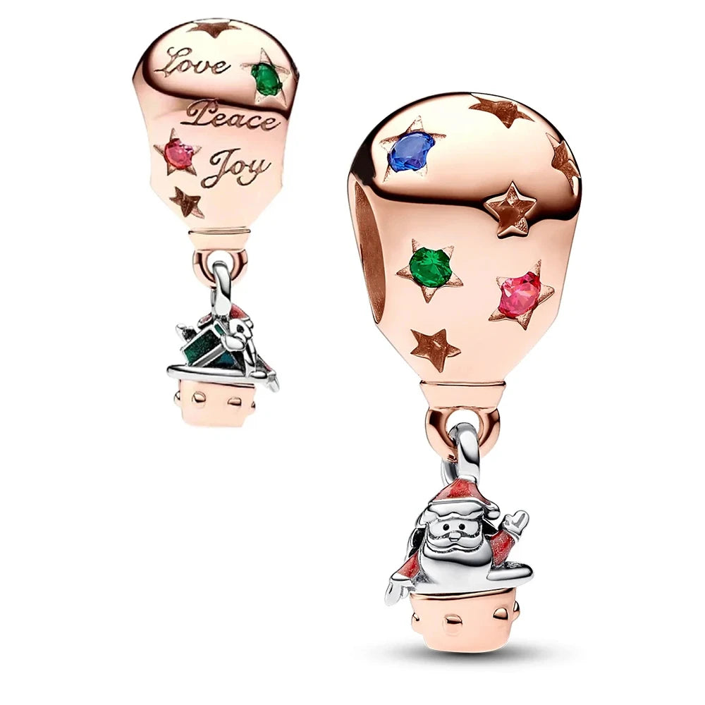 New 925 Sterling Silver Christmas Tree Snowflake Deer Sweater Charm | Fit Original Bracelet DIY Women Jewelry Gift