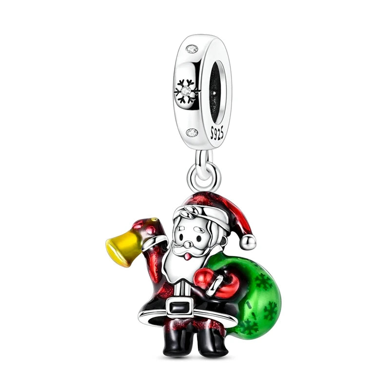 2025 Original 925 Sterling Silver Christmas & Halloween Charms | Santa Claus Snowman Beads Fit Bracelet Pendant Jewelry Gift