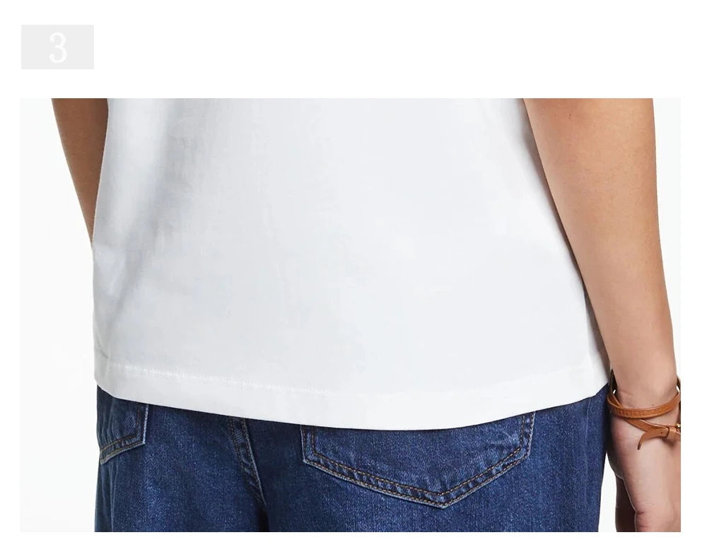 Women’s Luxury Brand Cotton T-Shirt | Summer Short Sleeve O-Neck Tee | Letter Printed Classic Top