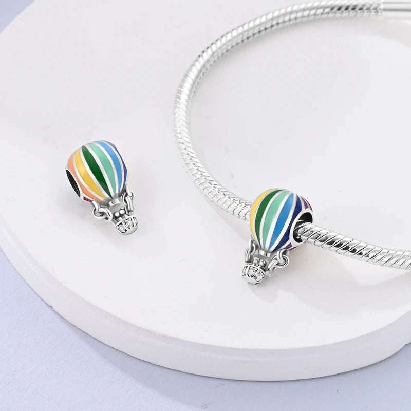 925 Sterling Silver Funny Playable Charms Beads | Smart Watch Tarot Bike Travel Dangle Fit Pandora Bracelet DIY Jewelry