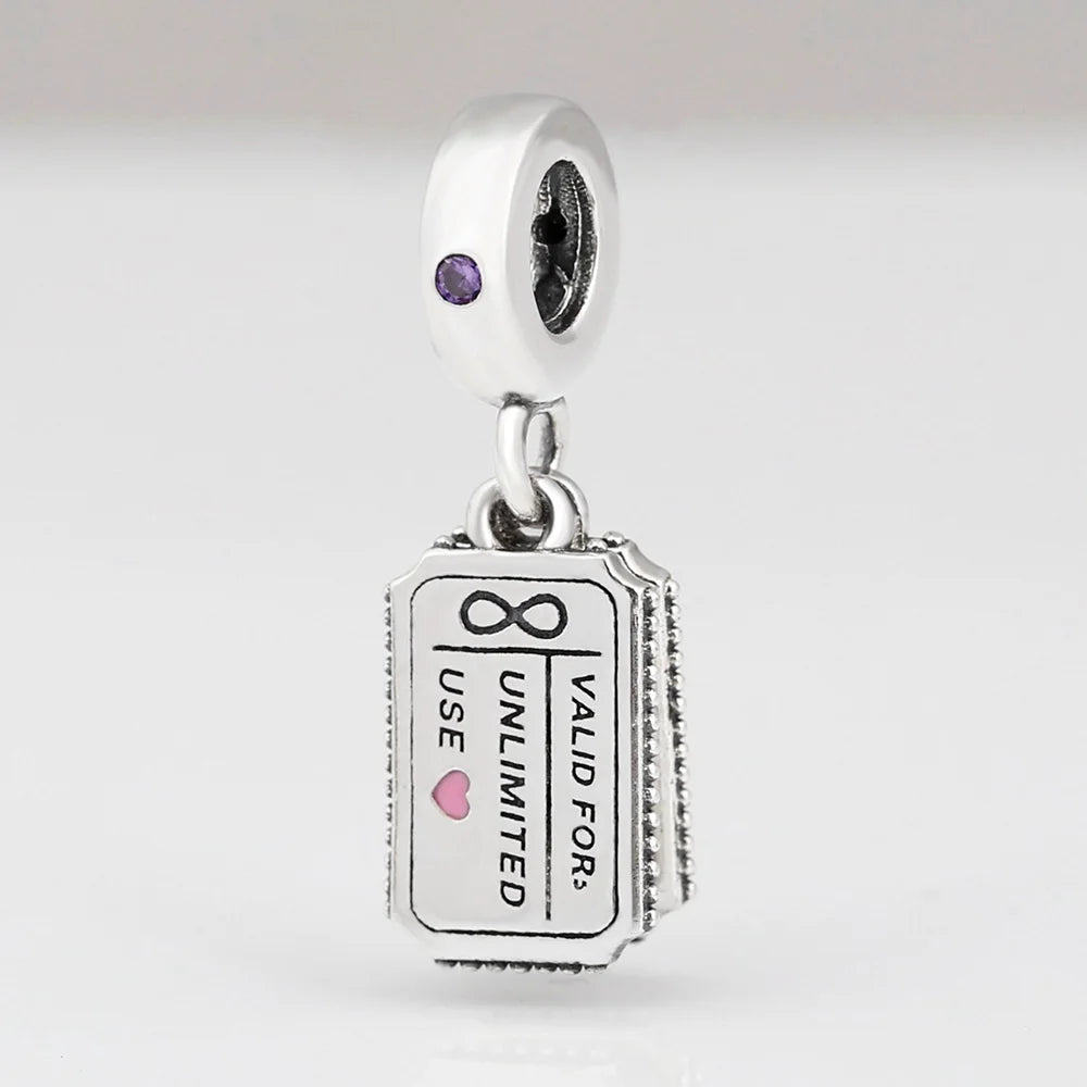 925 Sterling Silver Blue Planet & Dolphin Galaxy Dangle Charm | Women’s Bracelet DIY Jewelry