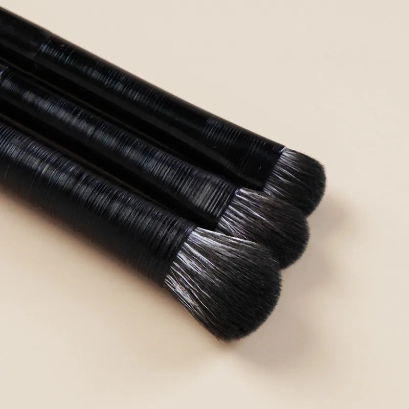 EYE Makeup Brushes Private Label Eye Shadow Eyeliner Eyebrow Brush Make Up Set Black Bag Portable Beauty Tools Wholesale 10sets