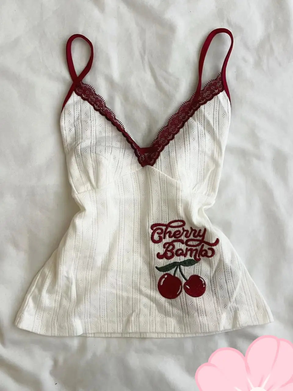 2025 Summer Women’s Floral Halter Lace Blouse – Vintage Sexy Slim Fit Korean Fashion Top
